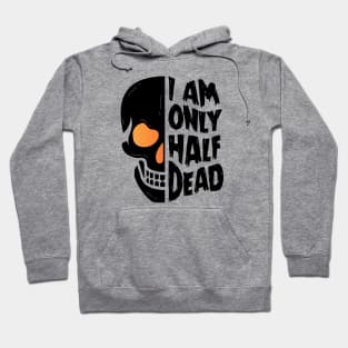 Halloween Half Dead Skull Hoodie